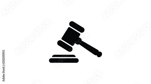 Foto Gavel And Sound Block Silhouette judiciary justice