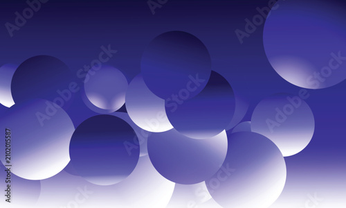 Abstract Purple Gradient Circles Background with Modern Geometric Design