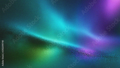 Fotografie Vibrant grainy aurora borealis abstract background with streaky lights