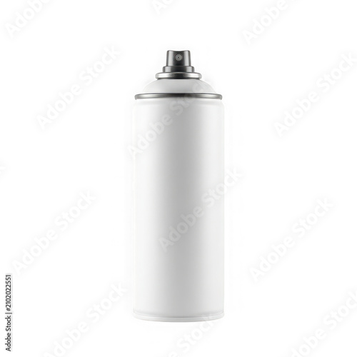 Simple white spray bottle standing upright