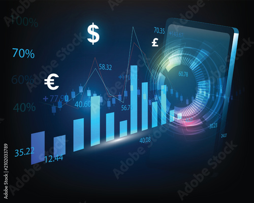 Stock exchange. Money icon. Global money network.
