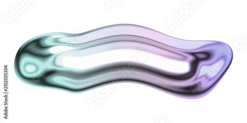 Bild auf Leinwand Minus sign png holographic fluid chrome symbol, transparent background