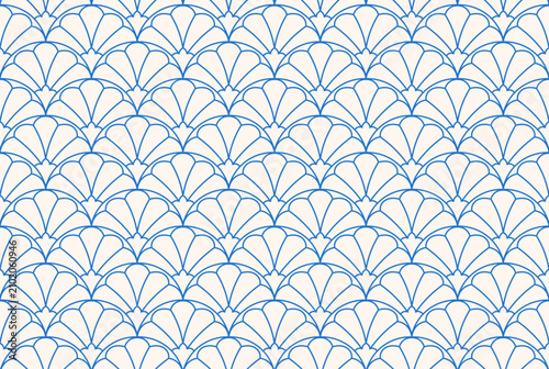 Abstract vector art seamless pattern. Vintage victorian background. Geometric retro illustration.