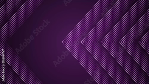 Abstract background with thin turquoise diagonal lines forming layered chevron shapes animation