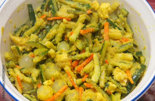 Malaysian Nyonya Acar Awak Pickled Vegetables