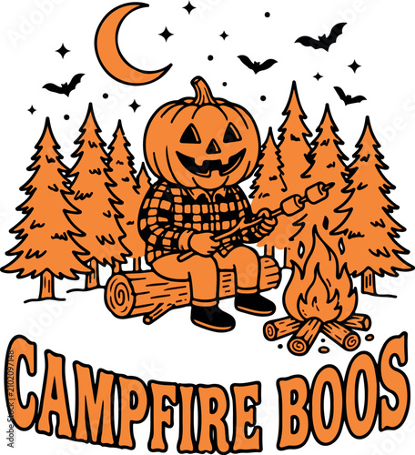 Funny Halloween T-Shirt Design with Spooky Quote, Cute Ghost, Pumpkin, Witch, Skeleton, Trick or Treat Graphic