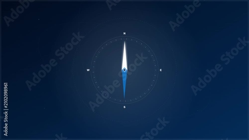navigational compass direction orientation travel map motion graphic