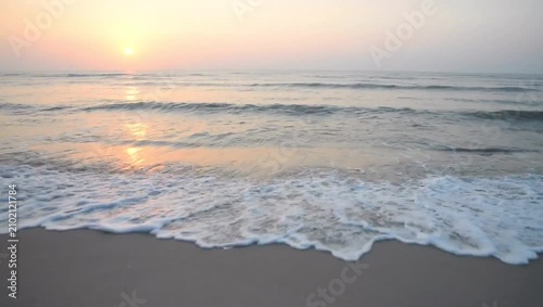 sunset on the beach