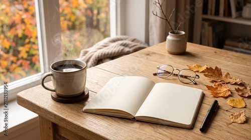 Celebrating International Coffee Day with Cozy Autumn Reading Space