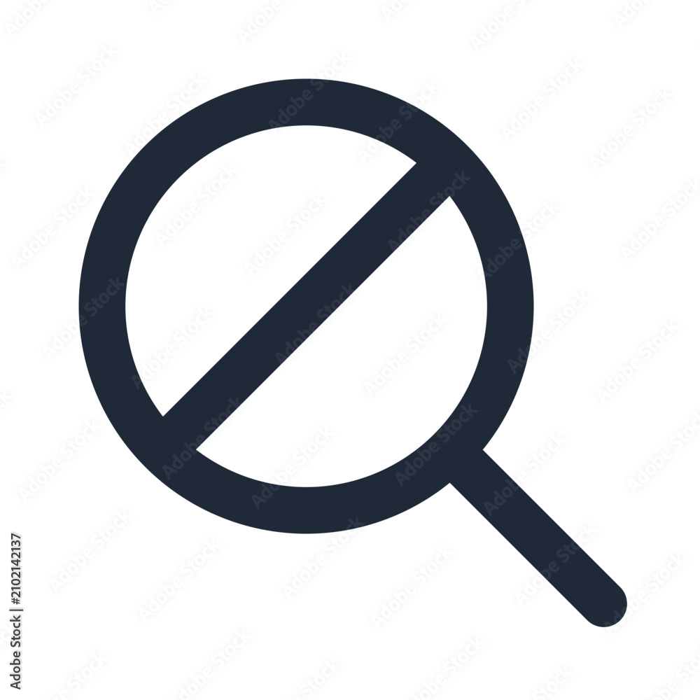 Fotografie No search results found empty state line icon