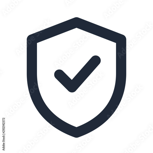 Obraz na płótnie Moderation Shield with Check Mark