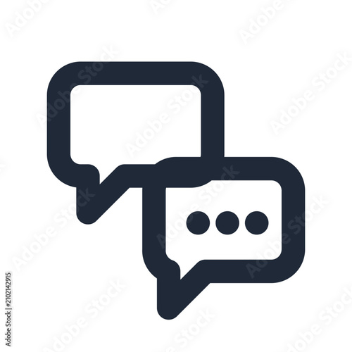 Billede på lærred Group Chat Triple Bubble Icon