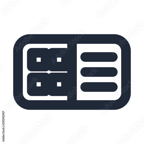 Εκτύπωση καμβά Grid and list view toggle switcher line icon