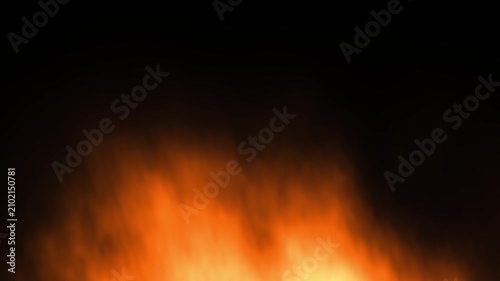 Fire Flame Eruption on Green Screen Chroma Key overlay