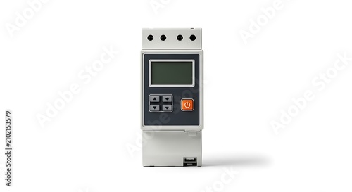 Industrial control panel with screen.