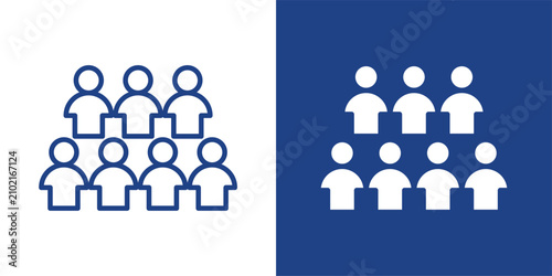 Audience Line And Solid Icon Collection