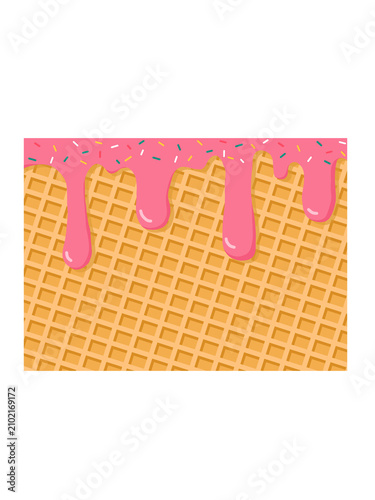 Sweet Waffle dessert 