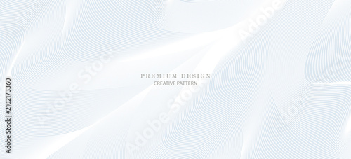 Konstfotografi Premium background design with white line pattern (texture) in luxury pastel colour
