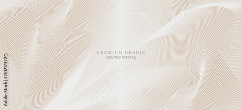 Photos Elegant background design with gold line pattern