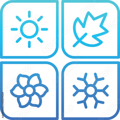 season gradient icon