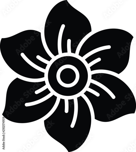 flower glyph icon