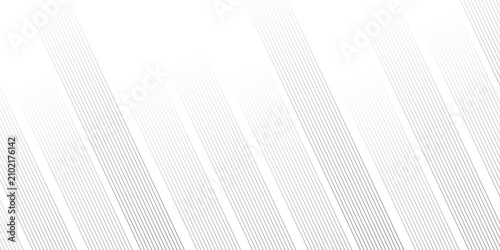 Canvas Print Vector oblique stripe diagonal black and white line gradient fabric transparent diagonal line cloth