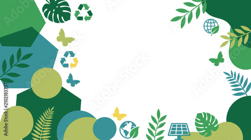 Sustainable Eco-Friendly Environmental Conservation and Renewable Energy Banner Design