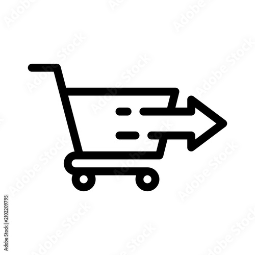 Canvas Print counterpickup line icon