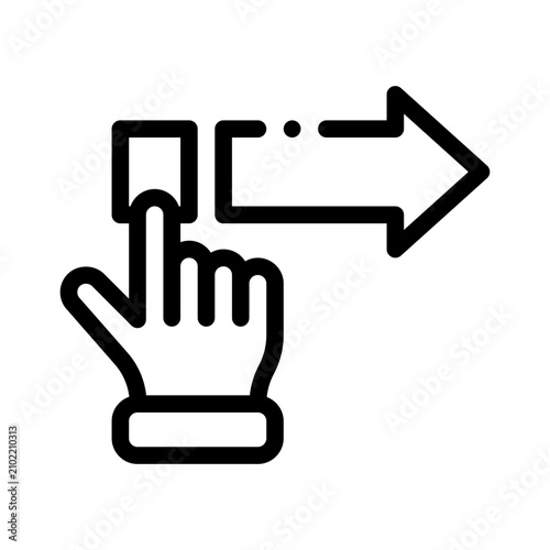 Photography handoff line icon