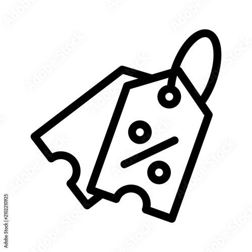 pricetag line icon