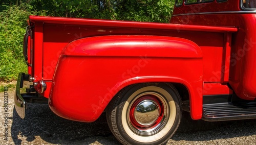 Rear fender on the truck's driver's side
