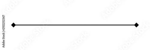 Horizontal Line Divider with Diamond Ends failed image