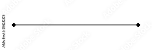 Horizontal Line Divider with Diamond Ends failed image