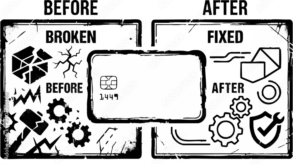 Foto Credit Card Repair Comparison