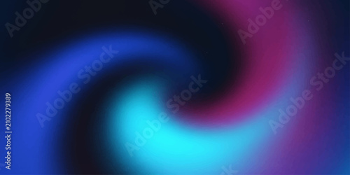 Cuadro en lienzo Abstract swirl of vibrant blue and magenta light forms a dynamic, futuristic vortex, hinting at energy and motion