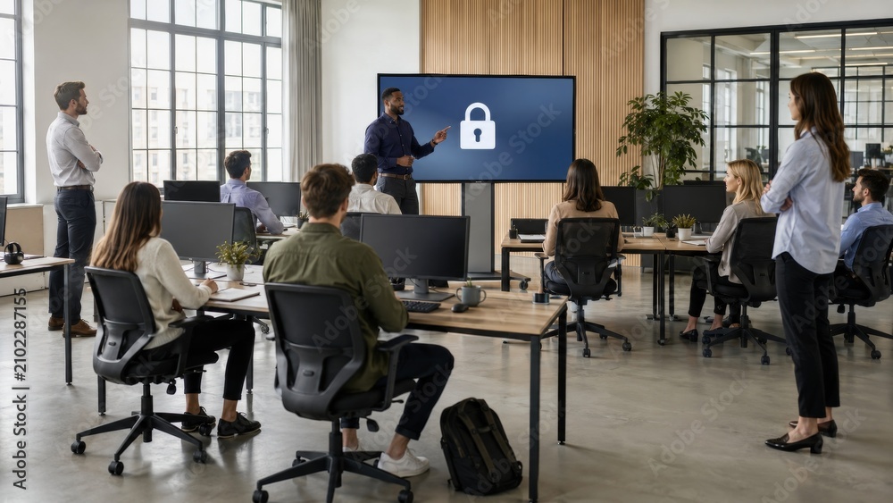 Fototapeta premium Cybersecurity Awareness Training
