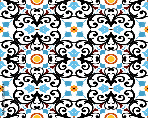 Abstract ethnic geometric pattern design for background or Wallpaper.