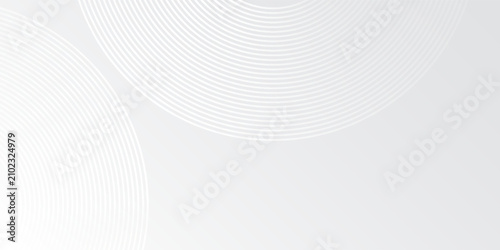Canvastavla Abstract white glowing geometric lines on gray background