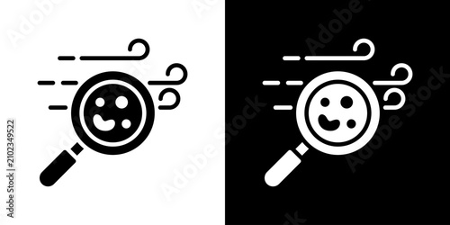 Cuadro en lienzo Particulate Matter Icon Set Multiple Style Collection