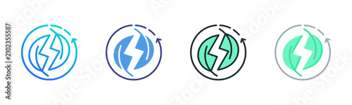 Foto Ecological Icon Set Multiple Style Collection