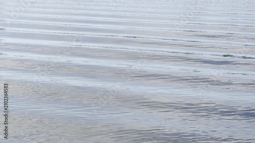 Lake currents after a boat passes	
