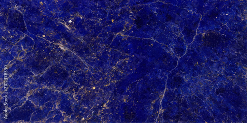 Deep Blue Lapis Lazuli Stone Texture with Golden Pyrite Veins and Marble Pattern