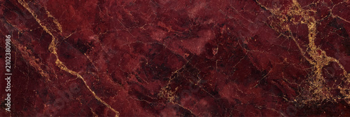 Deep Red Marble Texture Background with Luxurious Gold Veins and Abstract Stone Pattern