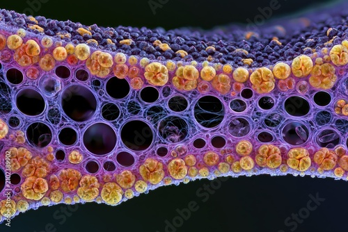 High Fidelity Cellular Structure of Flower Skin with Pigment Detail