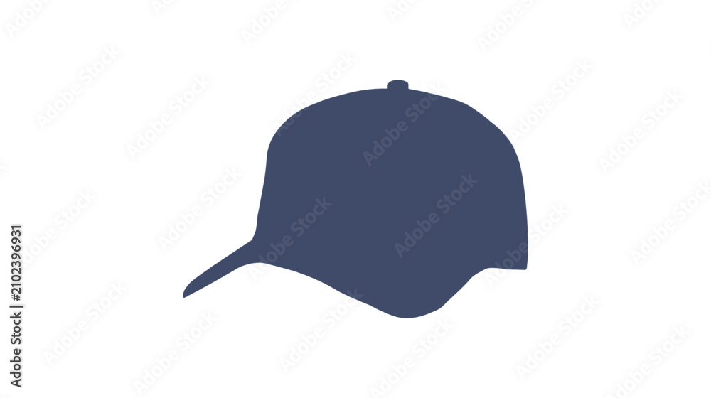 Fototapeta premium Cap vector design navy blue textured material