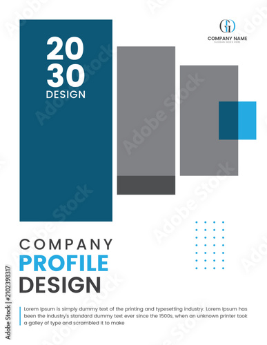 Company profile cover design template