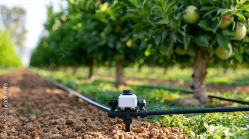 Smart irrigation system with control valve for optimized water management in agricultural field