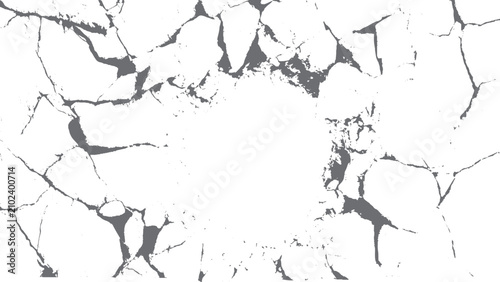 Foto Shattered Glass Crack Vector Template for Transparent Overlay Background Design