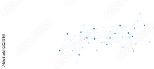 Vector network connection. Abstract mesh, molecular plexus l abstract background with colorful lines