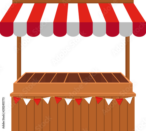 Cuadro en lienzo Outdoor produce stall